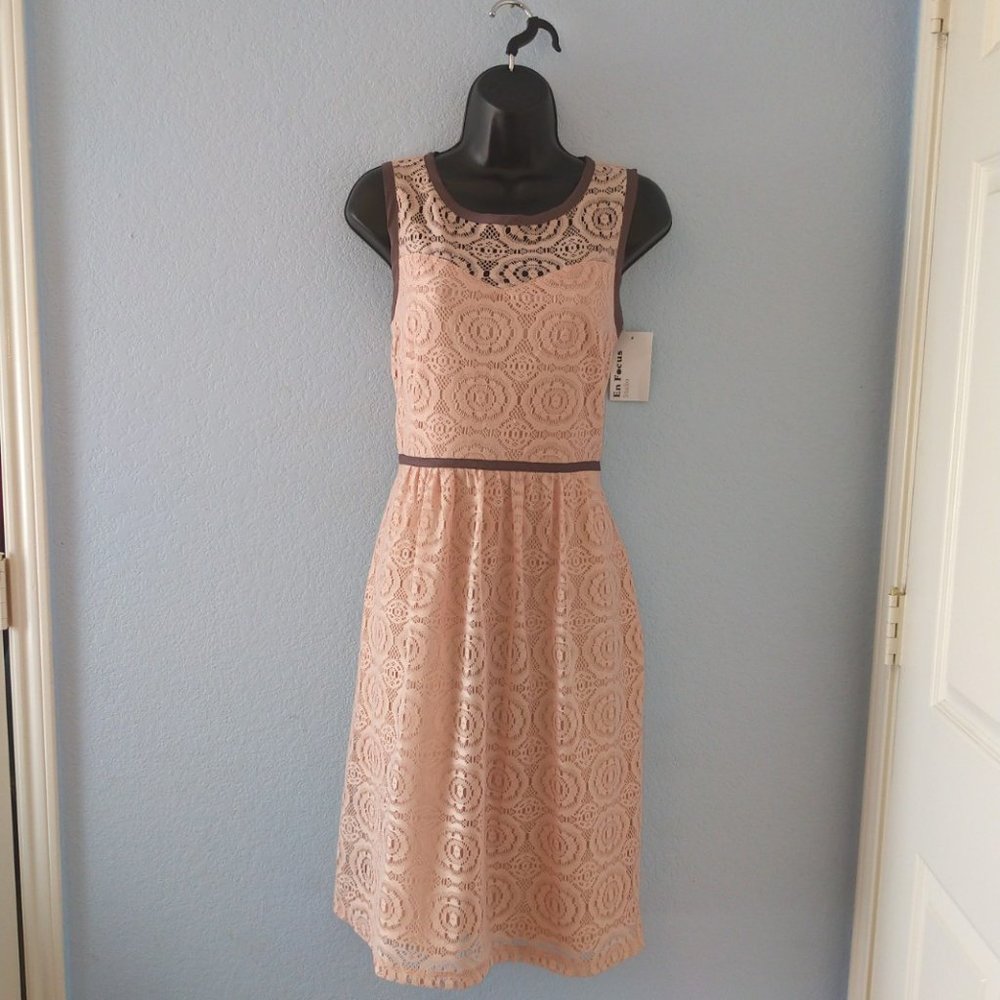Sleeveless Lace Dress (Size 6)